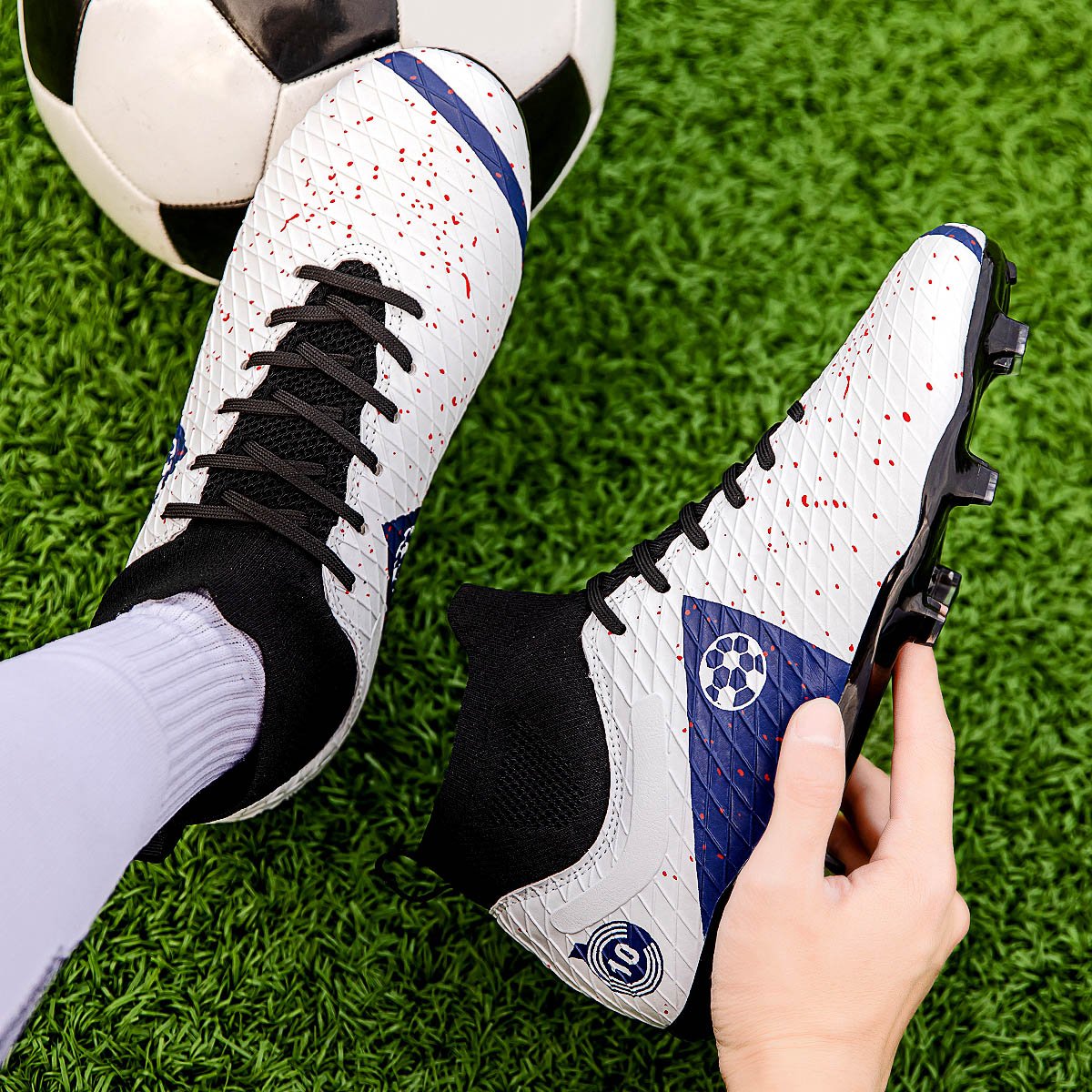 larger image Add to Compare Share New football shoes Men's football shoes Custom sold men's cheap soccer shoes