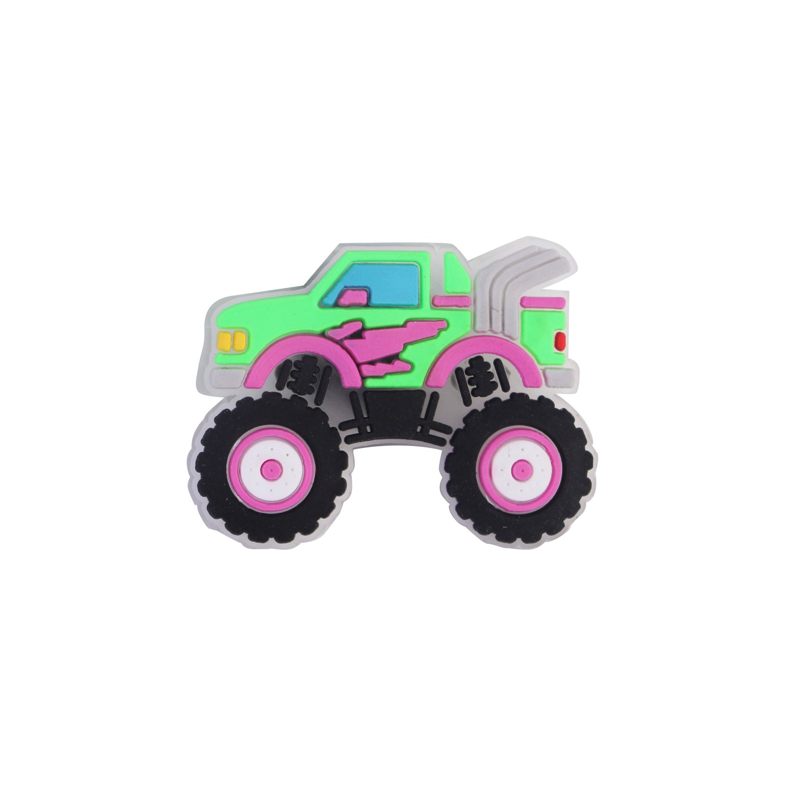2024 New Wholesale Soft PVC Truck Shoe Charms Designer Shoe Decoration Custom Shoe Accessories Sales Promotion Ornaments for Kid