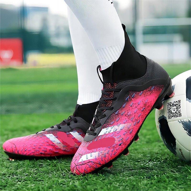 2023 NEW Men Soccer Shoes Adult Kids High Ankle Football Boots Cleats Grass Training Sport Footwear Men Sneakers