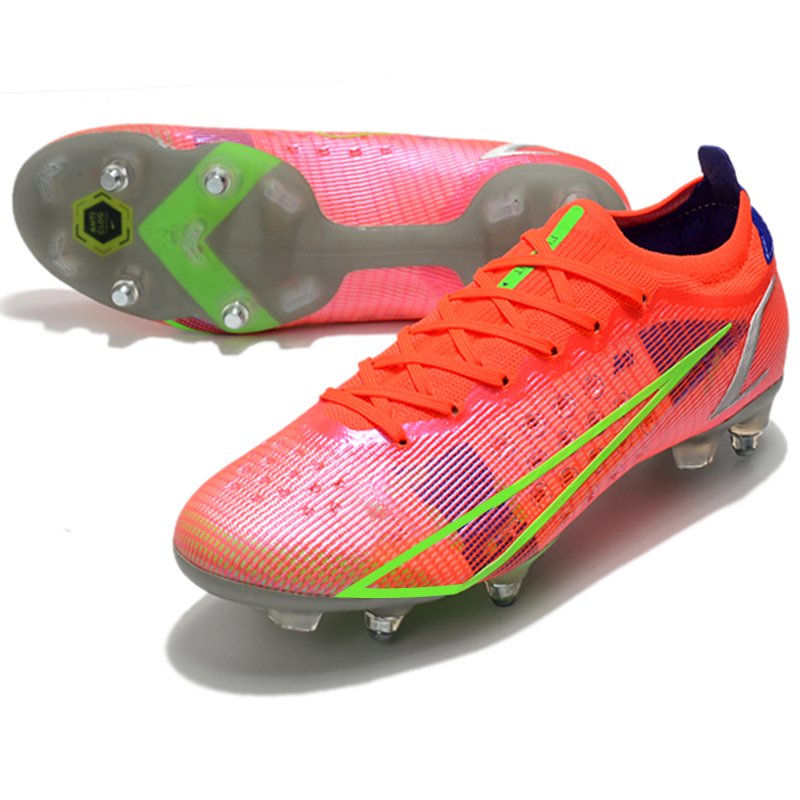 Men Professional Soccer Shoes SG Low Ankle Flying woven Football Boots Male Teenagers Adult Cleats Grass Training Match Sneakers