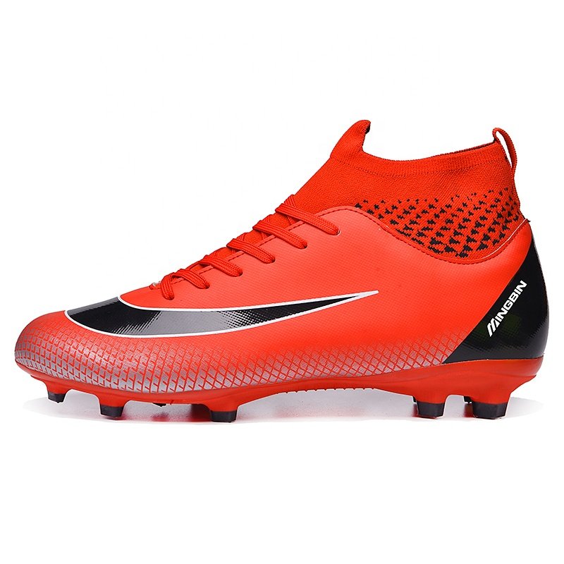 Superfly Factory soccer shoes high sock wholesale custom new design indoor and outdoor men's sports shoes Made in China