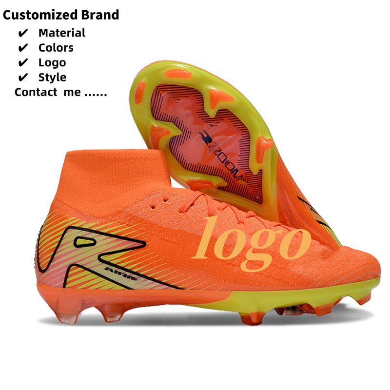 Full Custom Sports Sneakers Indoor Turf Youth Boys Men American Alta Calidad Soccer Shoes Football Cleats Boots Futsal Shoes