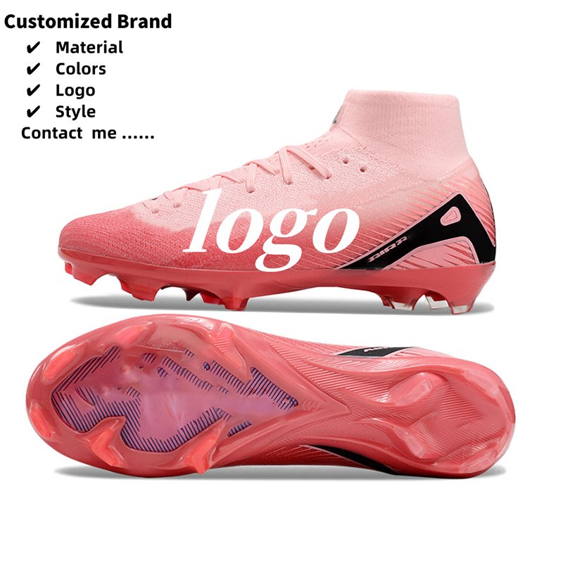 Full Custom Sports Sneakers Indoor Turf Youth Boys Men American Alta Calidad Soccer Shoes Football Cleats Boots Futsal Shoes