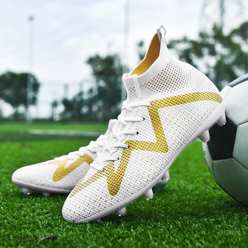 Custom OEM Training Low Ankle Spike Leather High Quality kids turf indoor football cleats soccer shoes boots
