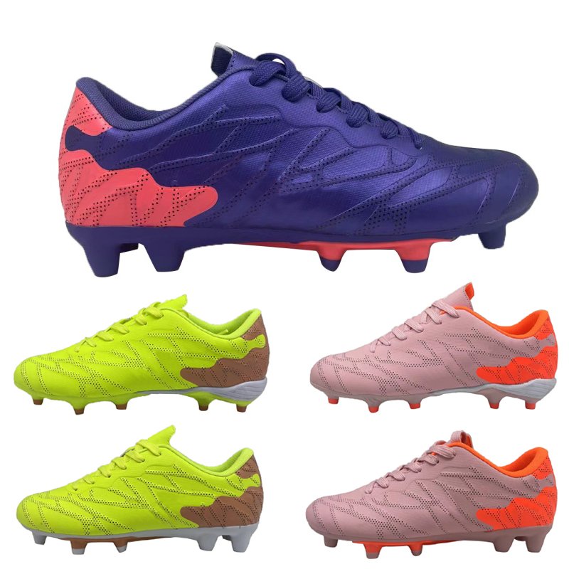 Wholesale and Customized Logo Five Up Football Boys Indoor and Outdoor Training Boots Grass Shoes Football Field Men's Grass