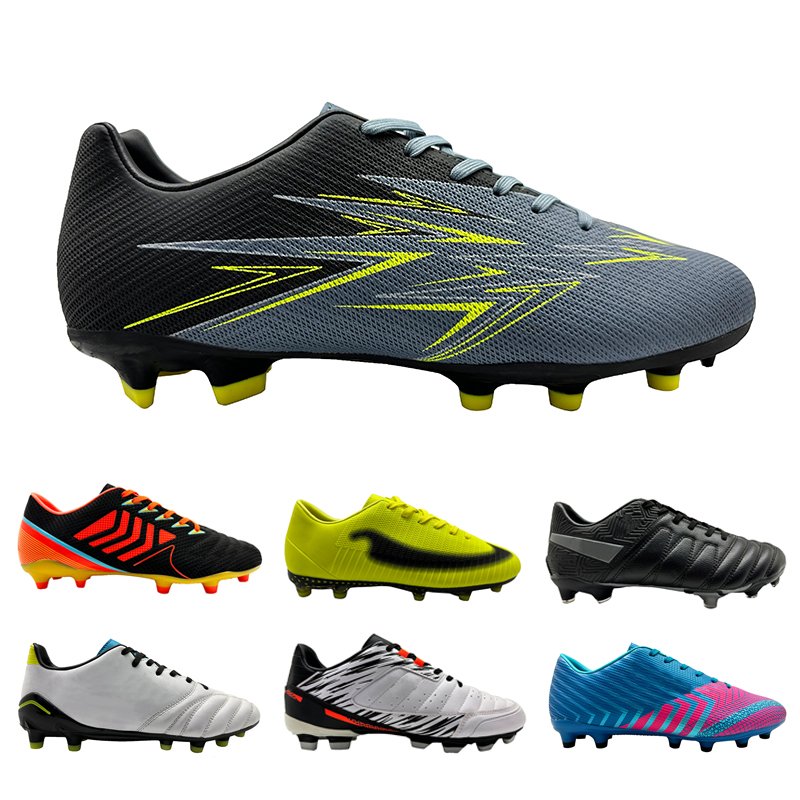 Wholesale and Customized Logo Five Up Football Boys Indoor and Outdoor Training Boots Grass Shoes Football Field Men's Grass