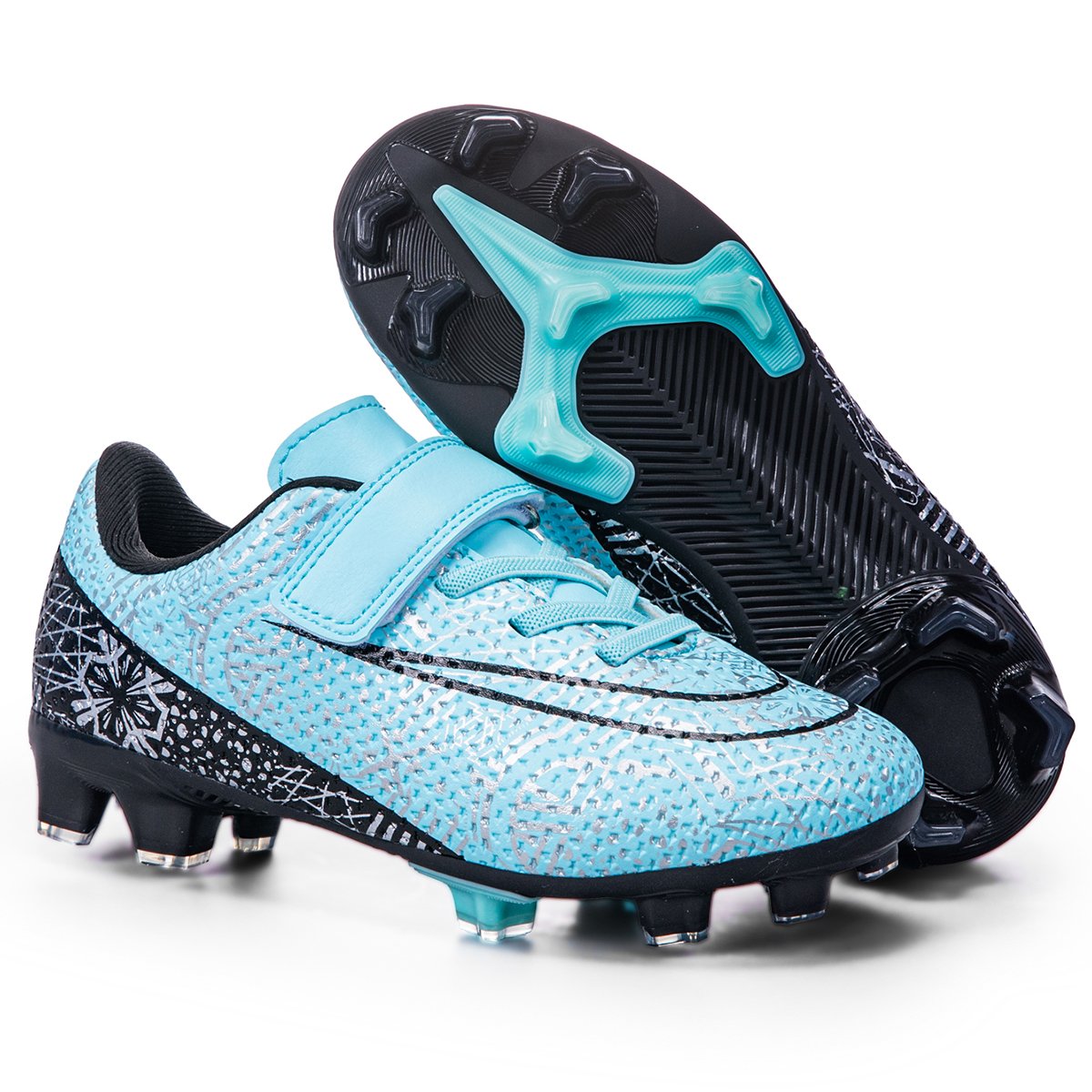 Professional Children's Soccer Shoes Lace-Free Design TF/Broken Nail Short Nail Training Lawn FG/AG Long Nail Campus Nail