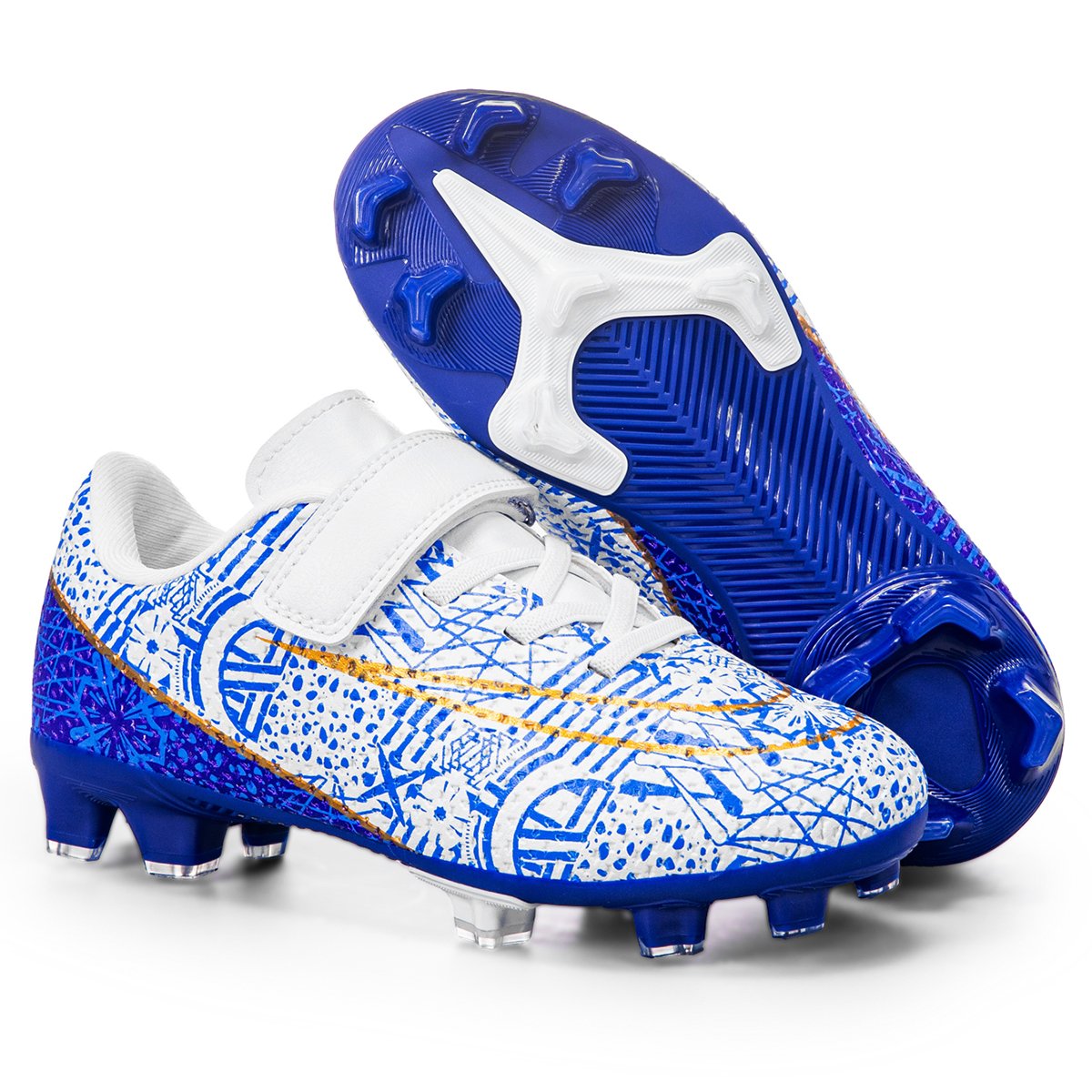 Professional Children's Soccer Shoes Lace-Free Design TF/Broken Nail Short Nail Training Lawn FG/AG Long Nail Campus Nail