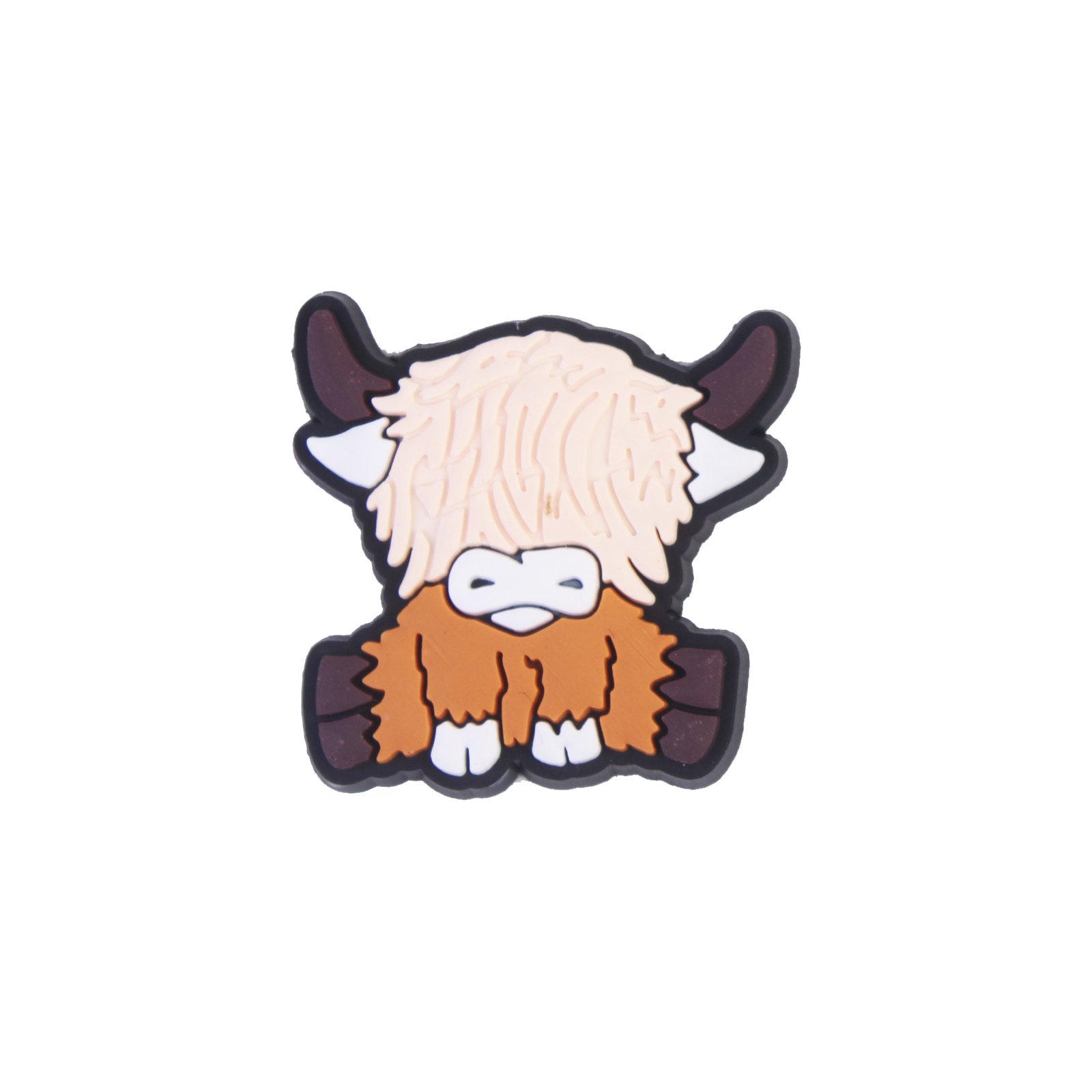 2024 New Arrival Wholesale PVC Custom Design Multi-color Cute Cartoon Grassland Yak Animal Shoe Charms Decorations Accessories