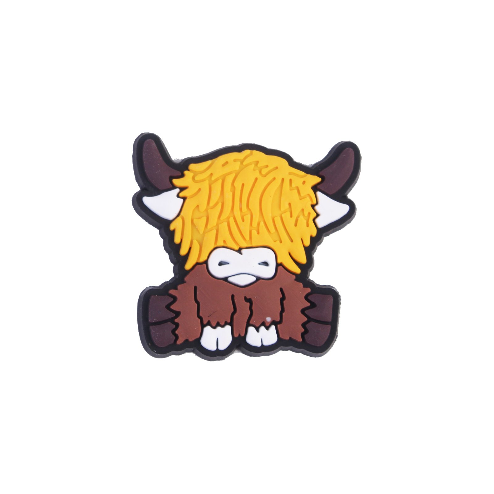 2024 New Arrival Wholesale PVC Custom Design Multi-color Cute Cartoon Grassland Yak Animal Shoe Charms Decorations Accessories