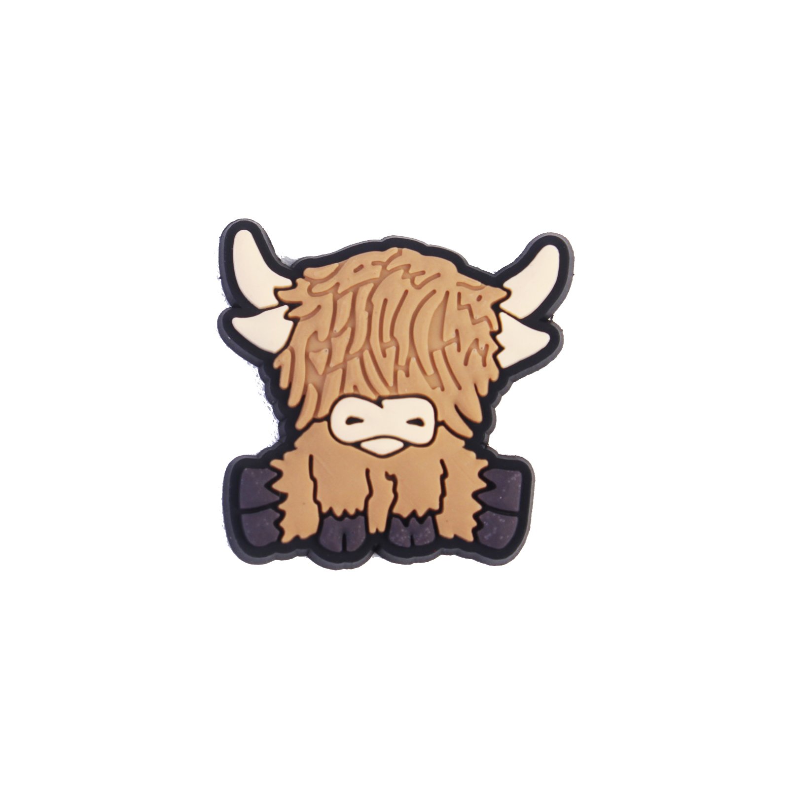 2024 New Arrival Wholesale PVC Custom Design Multi-color Cute Cartoon Grassland Yak Animal Shoe Charms Decorations Accessories