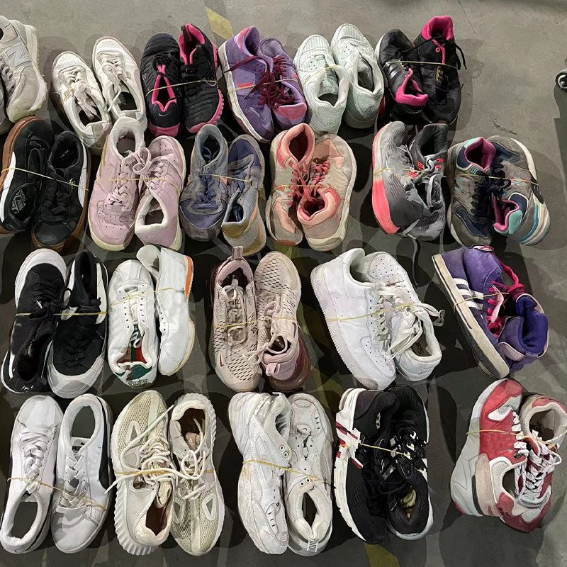High Quality Branded Men Second Hand Mixed Shoes Sports Bulk Used Basketball Shoes 23 KG