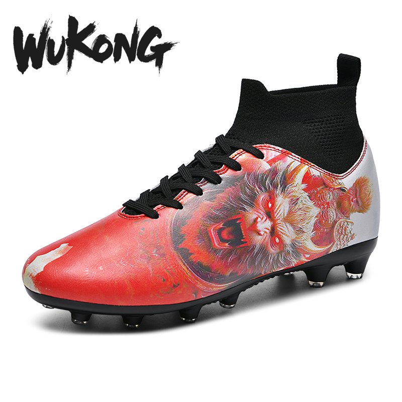 2024 Factory Wholesale Men's High Quality Soccer Cleats Custom Sports Sneakers Rubber Insole Spring Autumn Football Boot Season