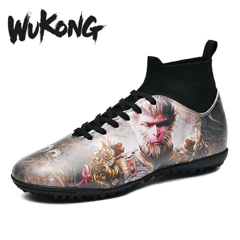 2024 Factory Wholesale Men's High Quality Soccer Cleats Custom Sports Sneakers Rubber Insole Spring Autumn Football Boot Season