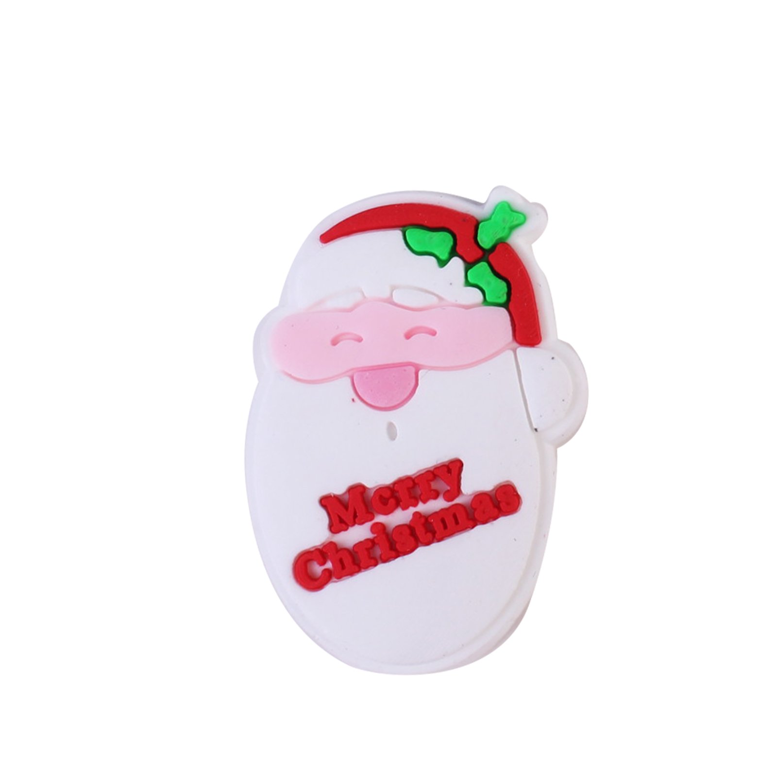 2024 New Arrival Wholesale PVC Cute Santa Christmas Shoe Charms Sweater Elk Socks Bell Custom Logo Shoe Charms Decorations