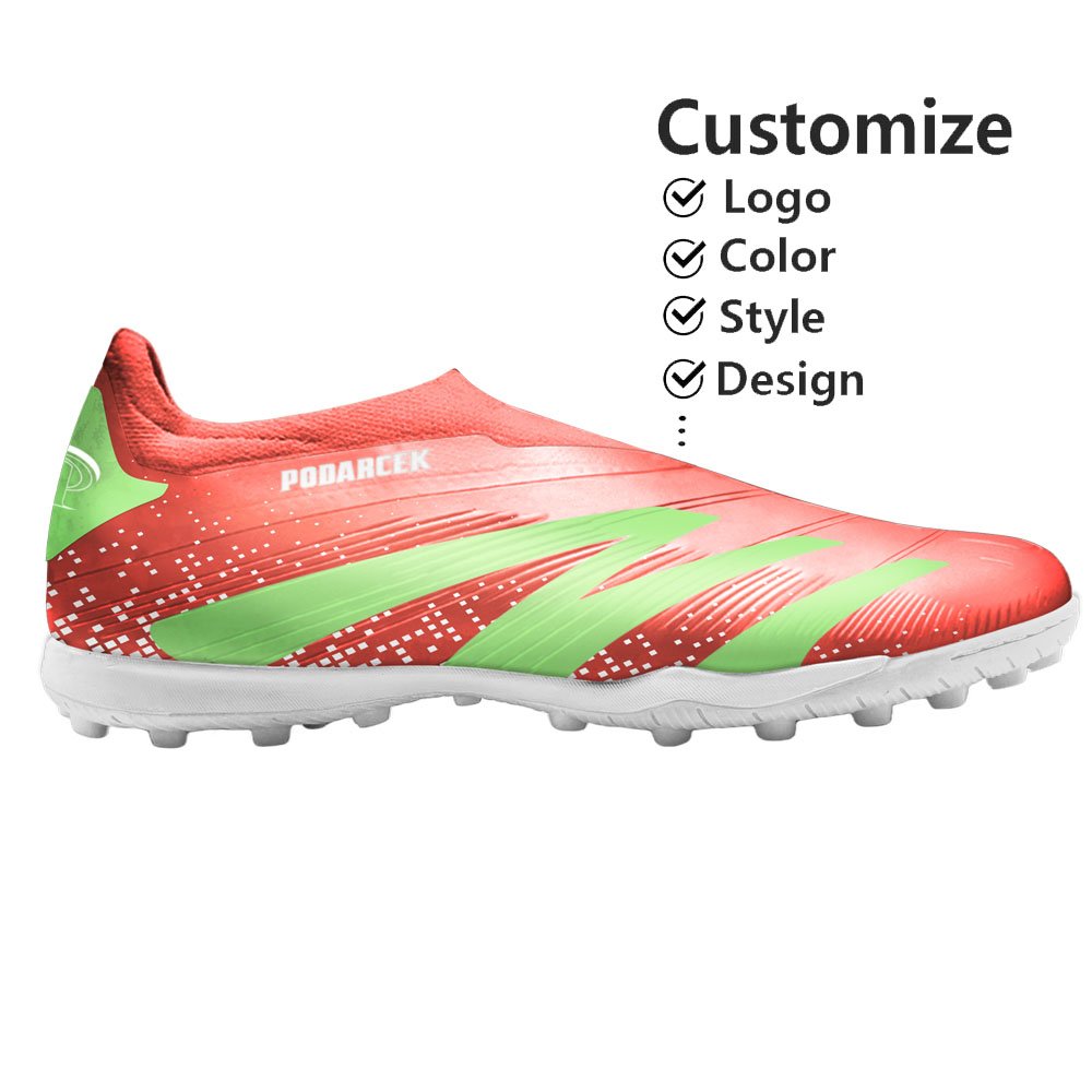 Manufacturer Custom Oem Leather Soccer Cleats Lightweight Breathable Training Soccer Shoes For Men