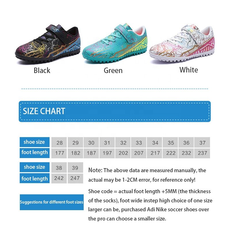 High Quality Kids Soccer Boots Outdoor Training Football Shoes
