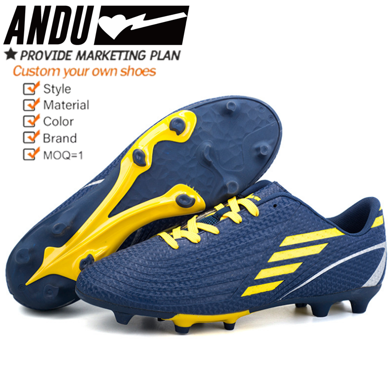 Size 30-46 Top quality Fashion soccer wear shoes cheap sport shoes wholesale high ankle football boots for Kids
