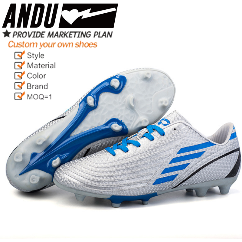 Size 30-46 Top quality Fashion soccer wear shoes cheap sport shoes wholesale high ankle football boots for Kids