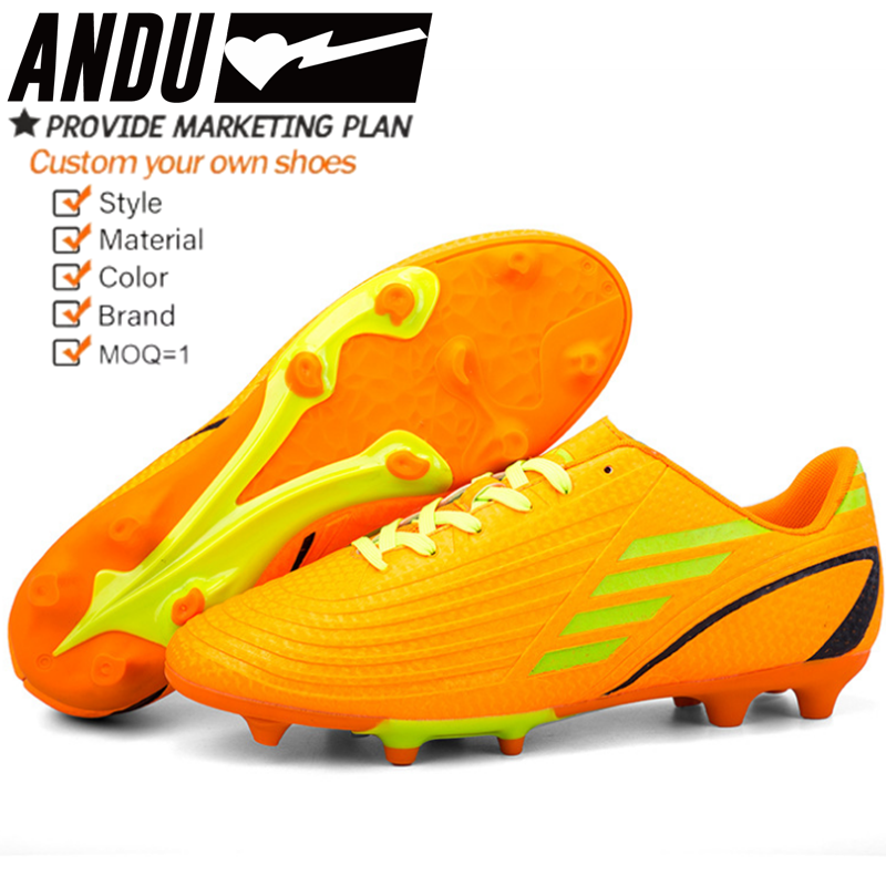 Size 30-46 Top quality Fashion soccer wear shoes cheap sport shoes wholesale high ankle football boots for Kids