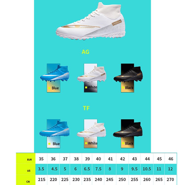Hot Sale Autumn Football Boots Men's Shoes High-Top Soccer Cleats