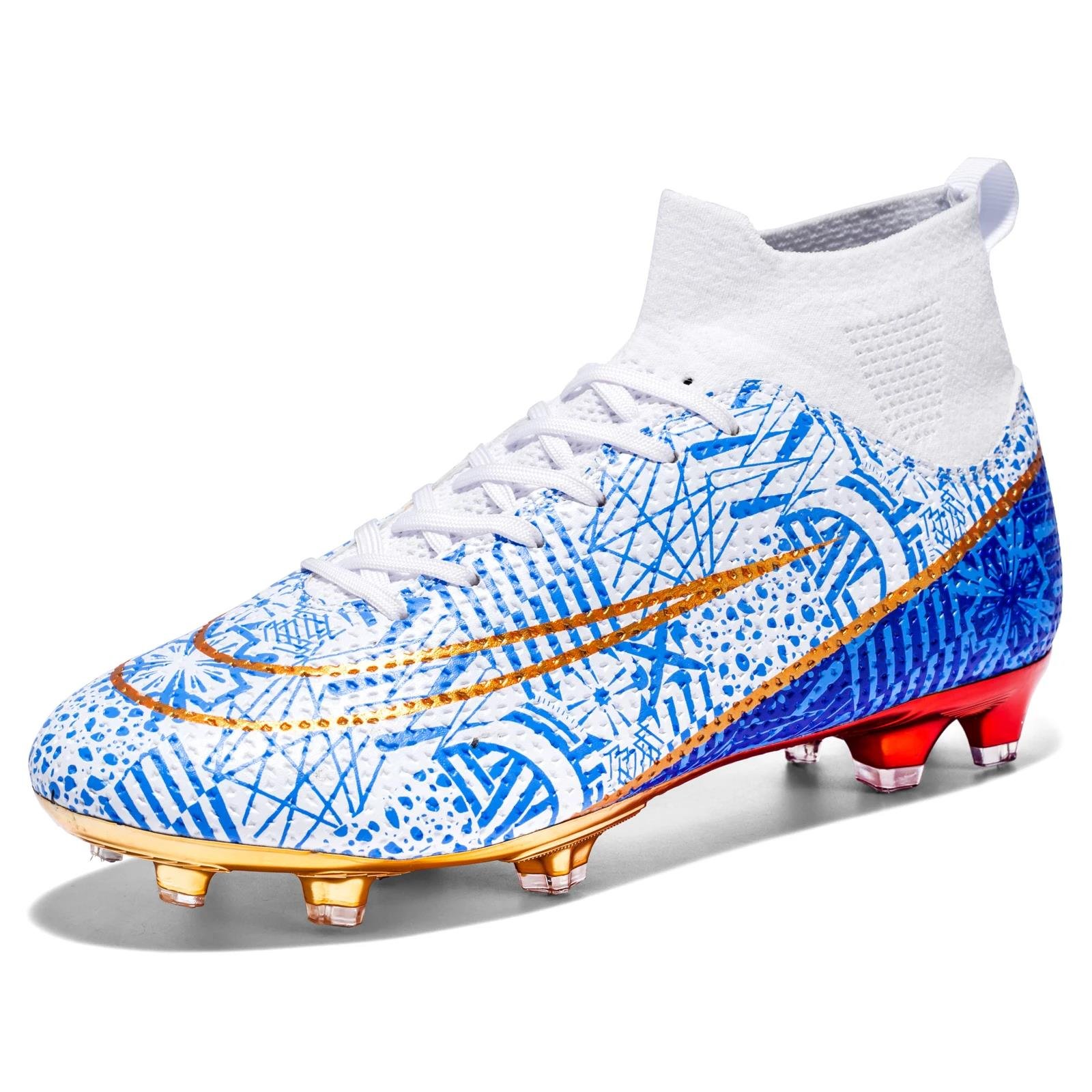 Men's High Quality Football Boots Professional AG/FG Soccer Shoes Kids Anti-Skip Training Soccer Cleats High Top Cleats 2024 New