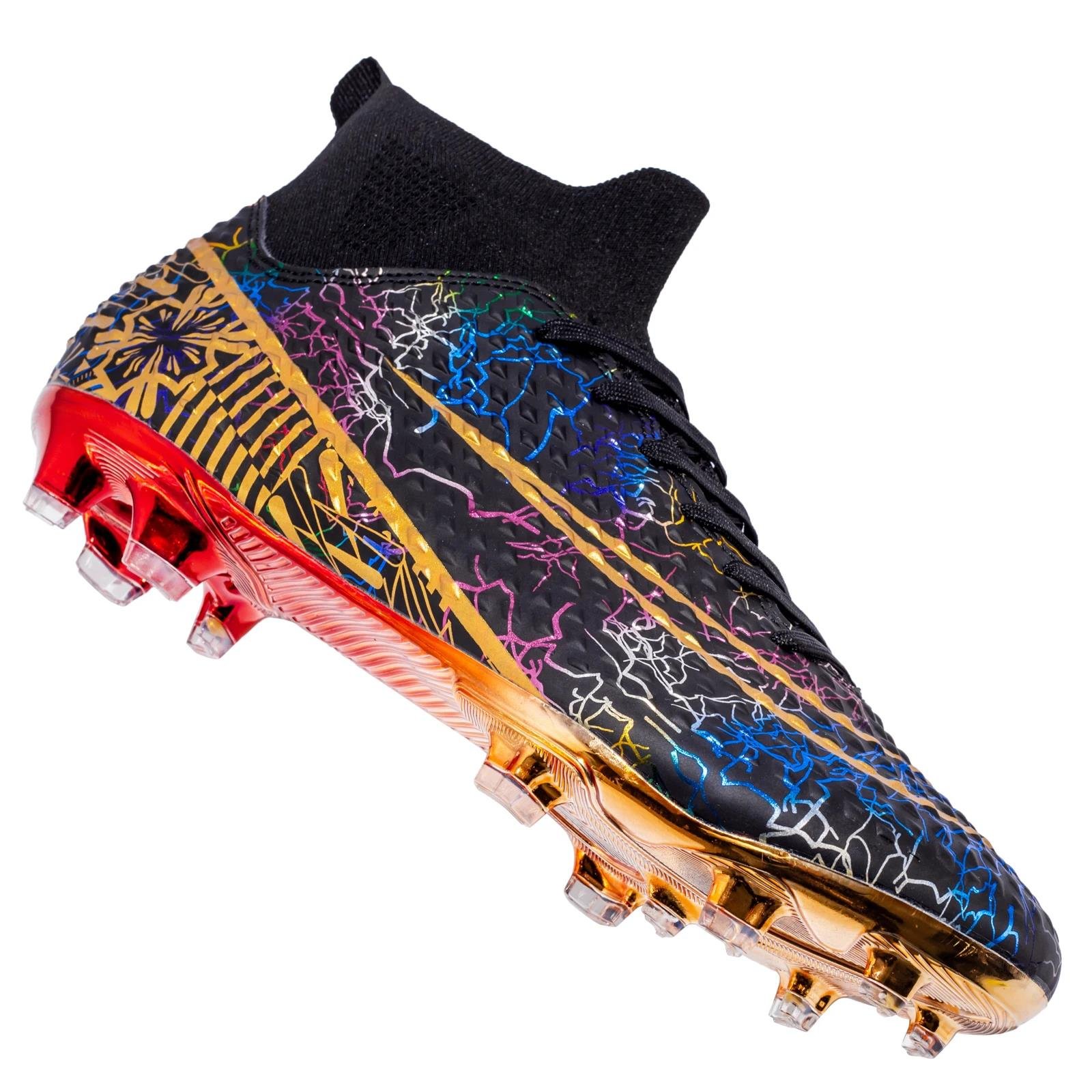 Men's High Quality Football Boots Professional AG/FG Soccer Shoes Kids Anti-Skip Training Soccer Cleats High Top Cleats 2024 New