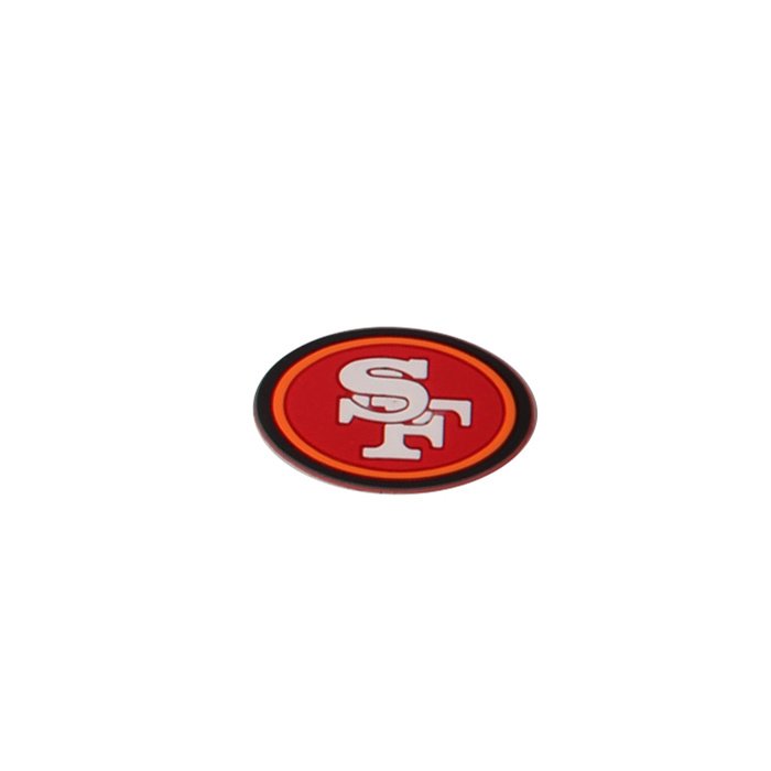 Customized Design 2023 New Arrival Wholesale Rugby American Football Team Logos PVC Shoe Charms Decorations Accessories Hot Sale