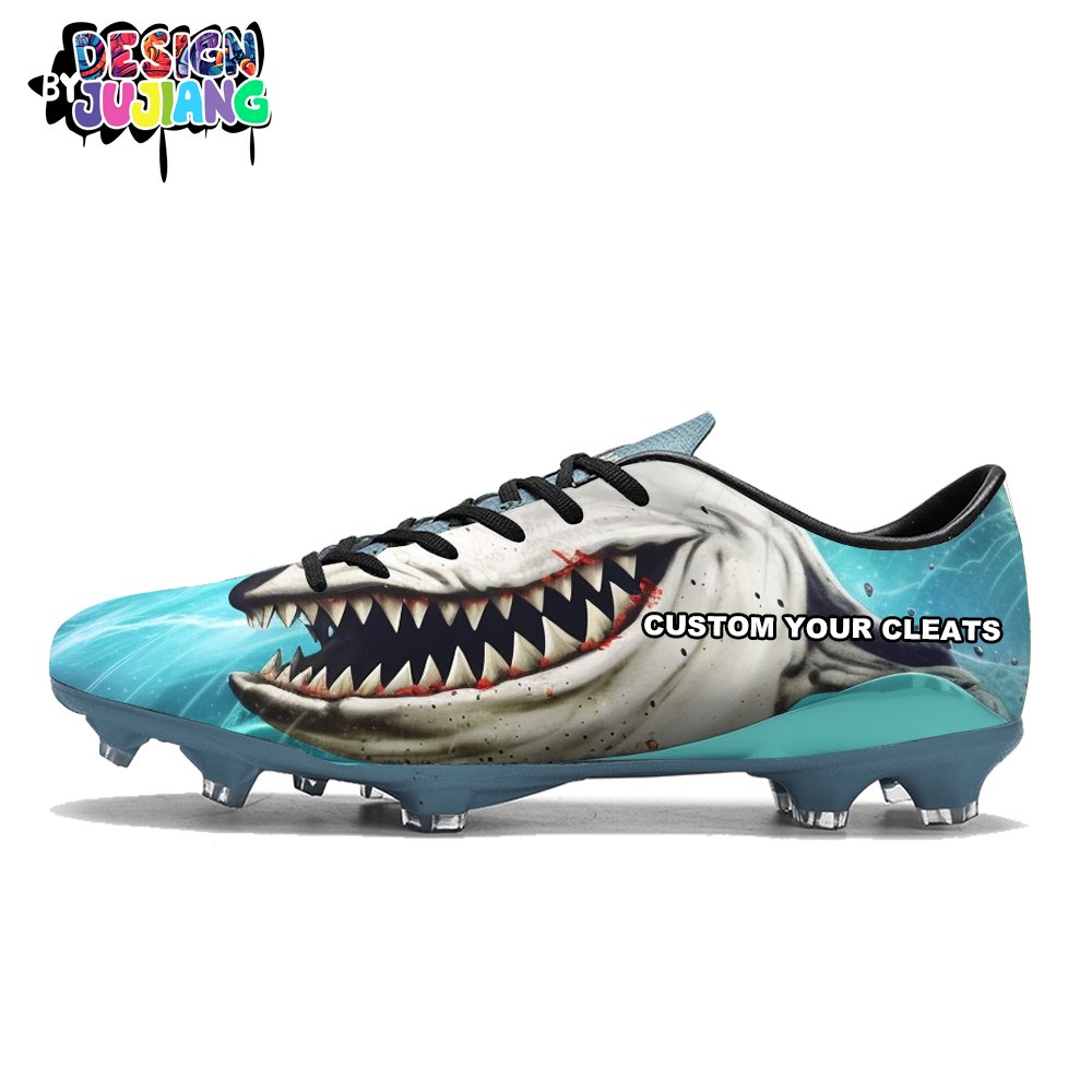 Custom football cleats team logo zapatos para futbol football boots kid zapatillas de futbol para nino soccer shoes cleats