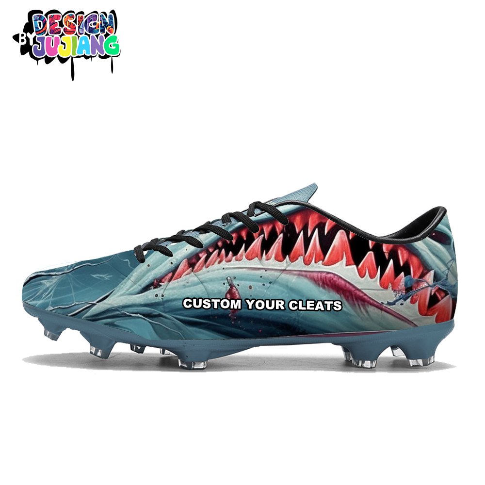 Custom football cleats team logo zapatos para futbol football boots kid zapatillas de futbol para nino soccer shoes cleats