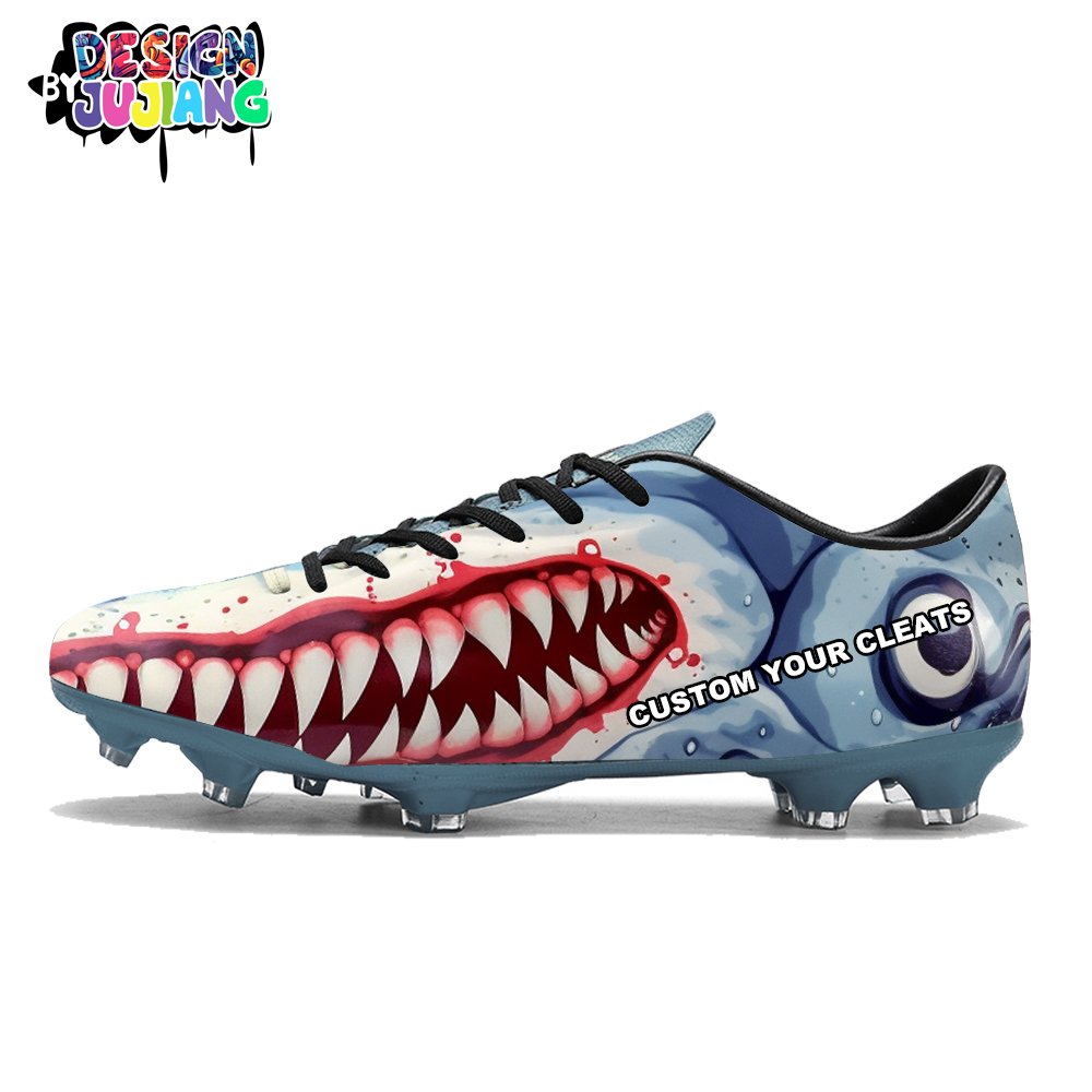 Custom football cleats team logo zapatos para futbol football boots kid zapatillas de futbol para nino soccer shoes cleats