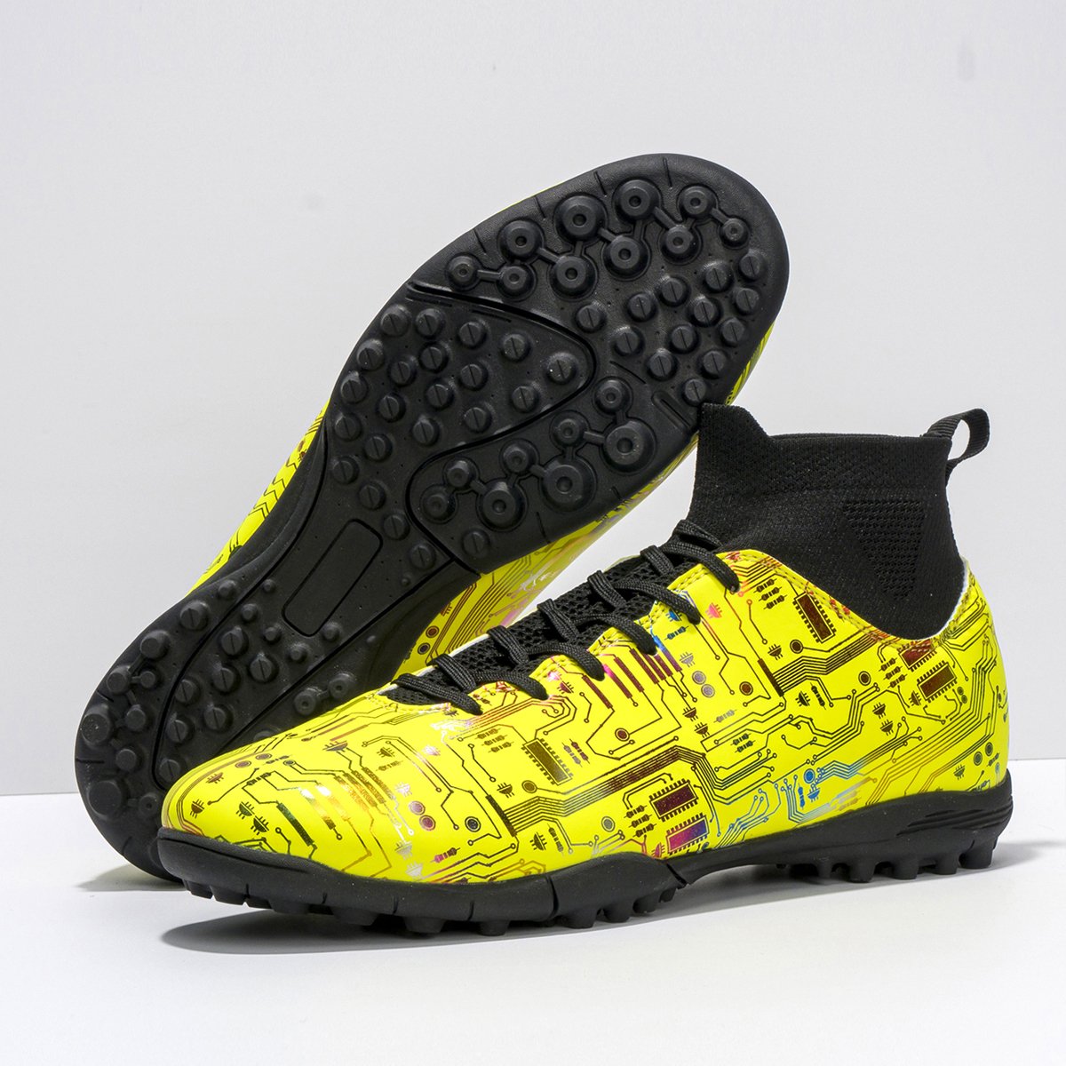 2024 Men's High-Top Football & Sports Running Boots Custom Logo Youth Training Soccer Shoes for Summer & Winter Sports