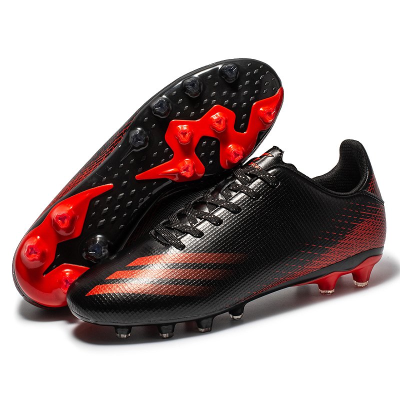 Wholesale Quality Professional Adult Children's Soccer Sneakers Students Rubber cleat Artificial Lawn Training Football Shoes