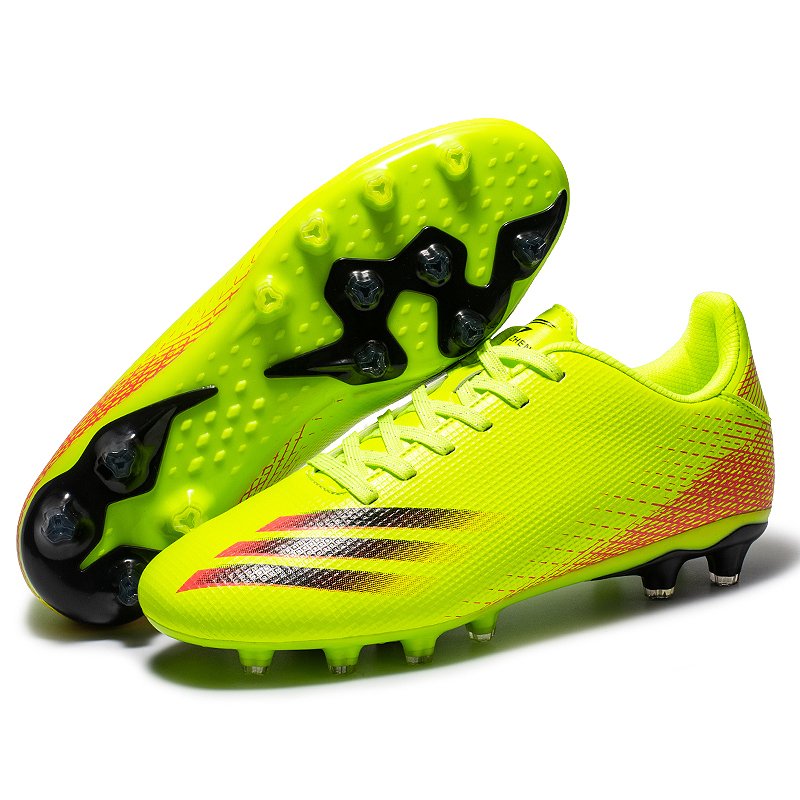 Wholesale Quality Professional Adult Children's Soccer Sneakers Students Rubber cleat Artificial Lawn Training Football Shoes