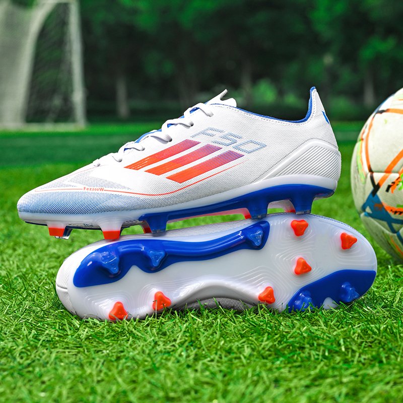 SeeMore Soccer Shoes Cleats High-Top Breathable Athletic Sneaker AG/FG Professional Training Turf Football Boots