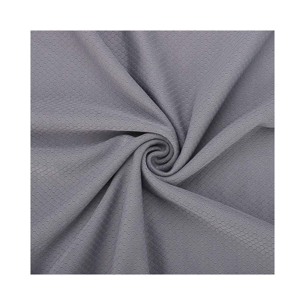 knitted dyed fabric double jersey fabric sports polyester mesh fabric