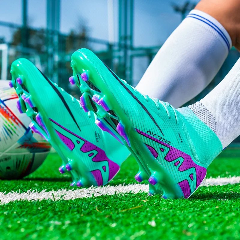 Men's Football Boots TF/FG Soccer Shoes Adults Cleat Teenager Anti-slip Outdoor Sports Sneakers
