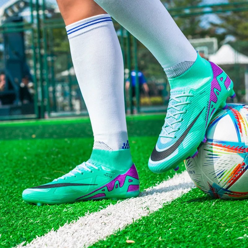 Men's Football Boots TF/FG Soccer Shoes Adults Cleat Teenager Anti-slip Outdoor Sports Sneakers