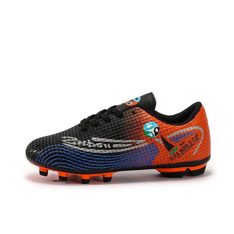 Wholesale Pink Leather Football Boots Children's Soccer Shoes in Stock Low-Priced for Summer and Winter Use