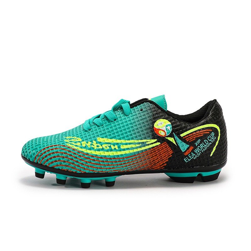 Wholesale Pink Leather Football Boots Children's Soccer Shoes in Stock Low-Priced for Summer and Winter Use