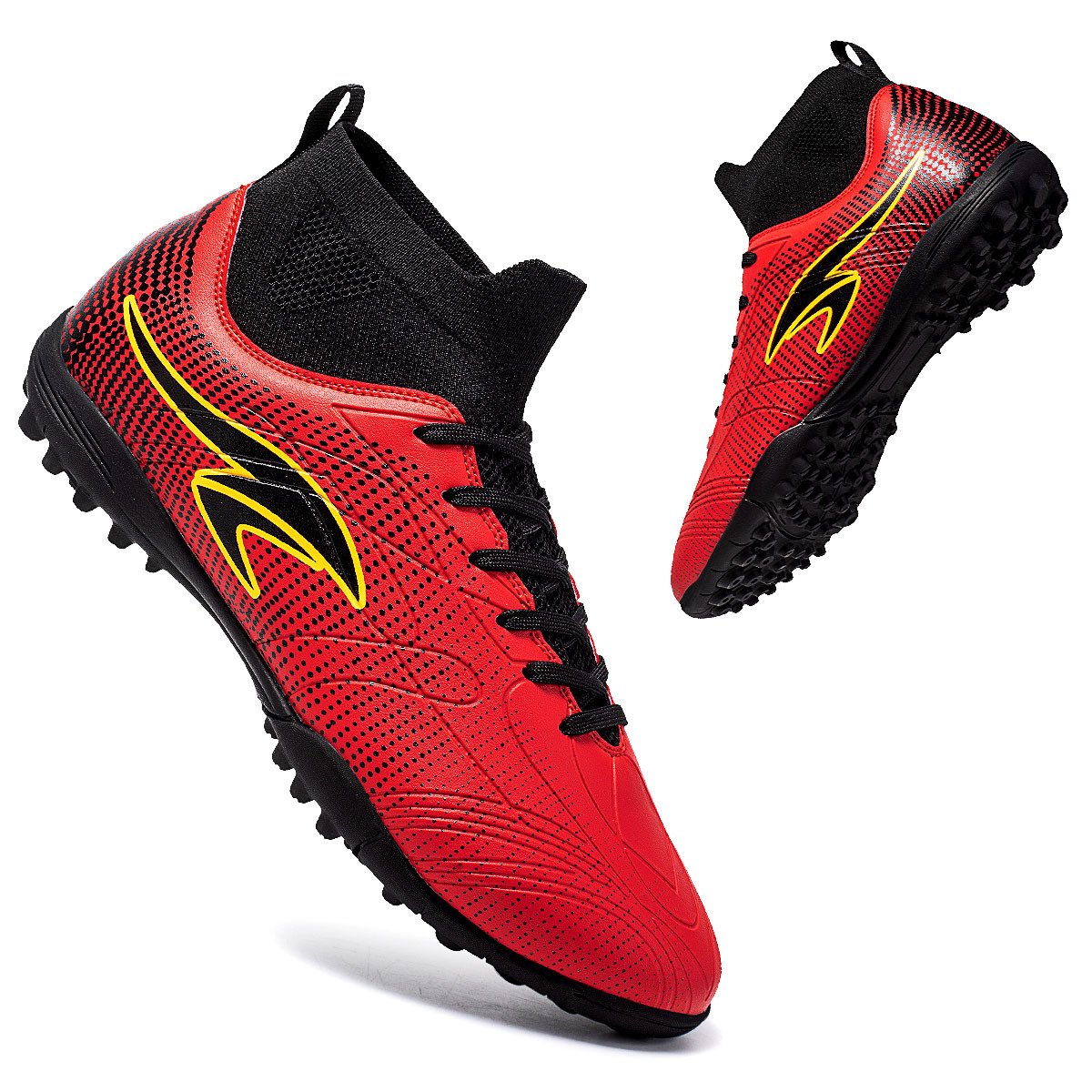 Spring 2024 New Children's Vocational Training High-top Football Shoes Cross-border plus size Long Broken Nail Shoes Campus