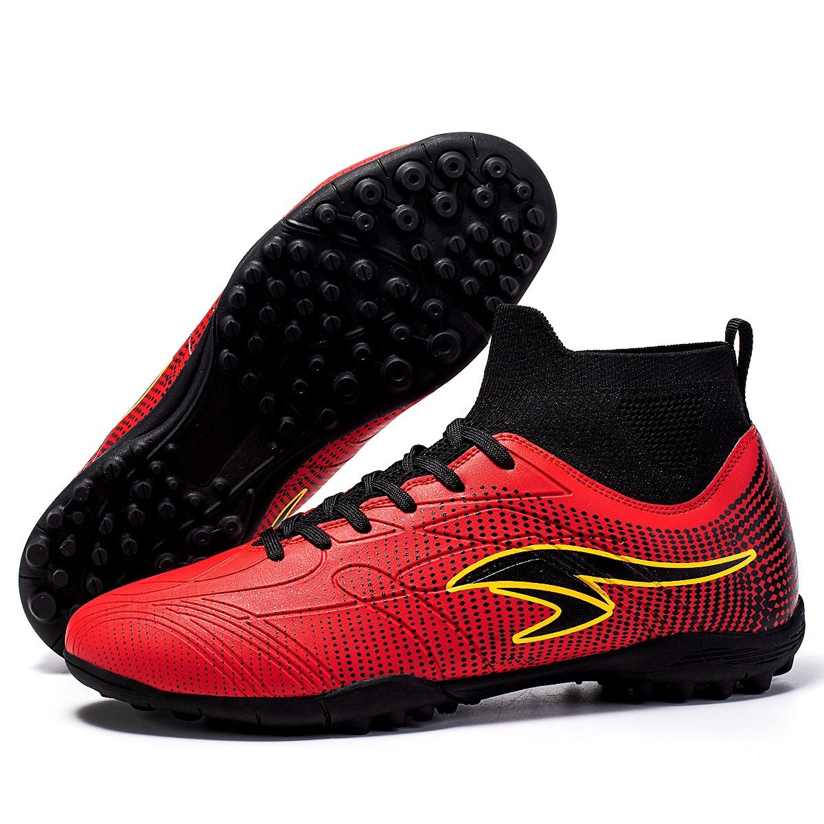 Spring 2024 New Children's Vocational Training High-top Football Shoes Cross-border plus size Long Broken Nail Shoes Campus