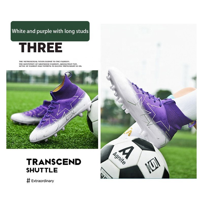 Custom New style football shoes Men's Soccer Shoes Professional Men's and Women's Outdoor Soccer Shoes