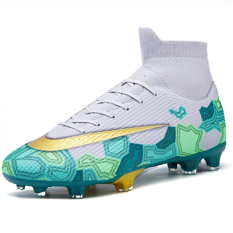 Outdoor High Top Soccer Shoes Professional Teenager Athletics Sneakers Men's Turf Trainers Football Boots