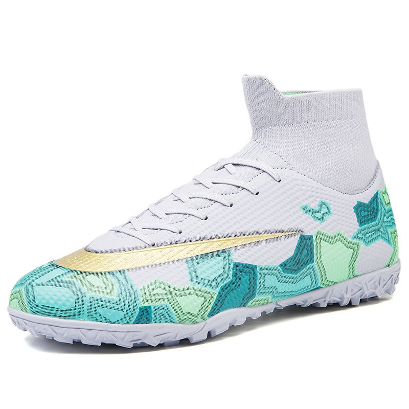Outdoor High Top Soccer Shoes Professional Teenager Athletics Sneakers Men's Turf Trainers Football Boots