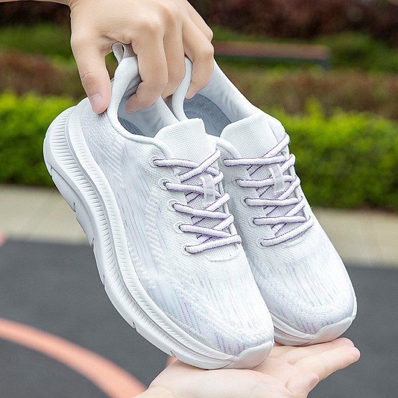 Women's Summer Breathable Mesh Sports Shoes Light Weight Anti-Slip Leisure Closed Toe Design
