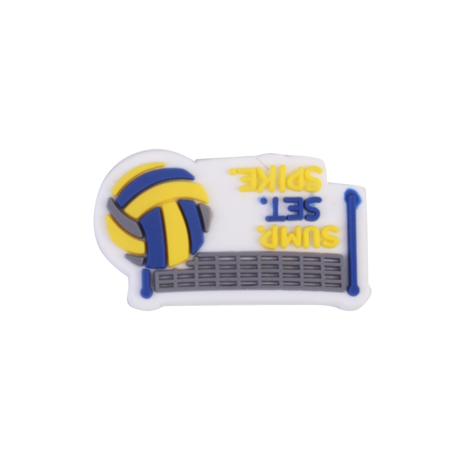 2024 New Arrival Wholesale PVC Custom Design Love healthy Volleyball Volley Sports Shoe Charms Decorations Accessories