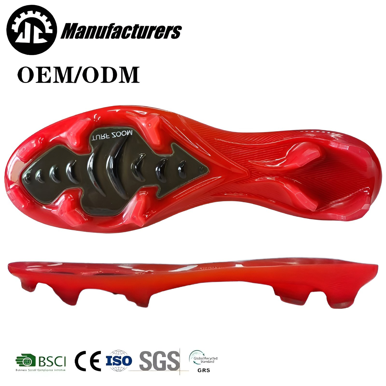 Latest design Football Shoes Soccer Boot Sports shoes soles outdoor non-slip training competition FG soccer shoes soles
