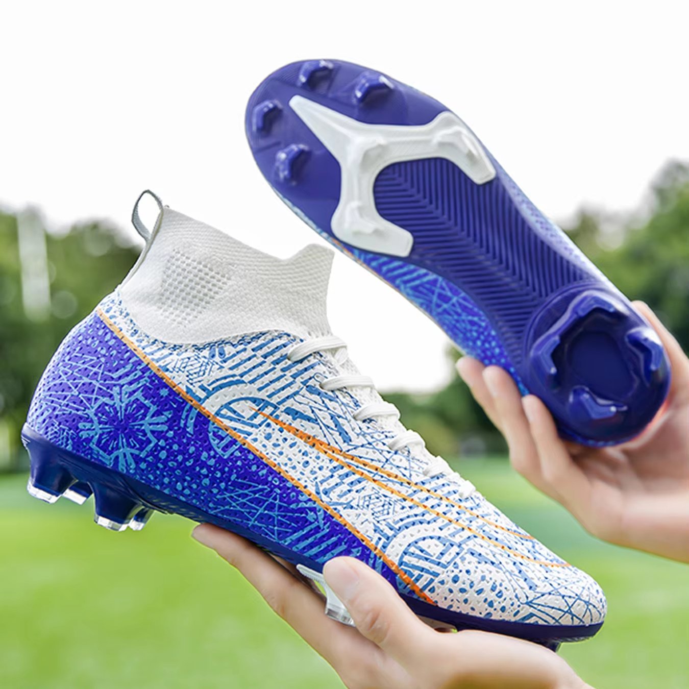 Custom Outdoor Turf Athletic Shoes Soccer Cleats Socks Boots Sport Football Soccer Shoes