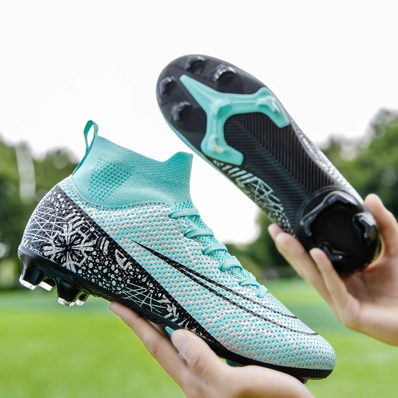 Custom Outdoor Turf Athletic Shoes Soccer Cleats Socks Boots Sport Football Soccer Shoes